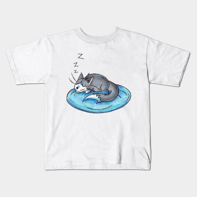 Sunday Snooze Kids T-Shirt by KristenOKeefeArt